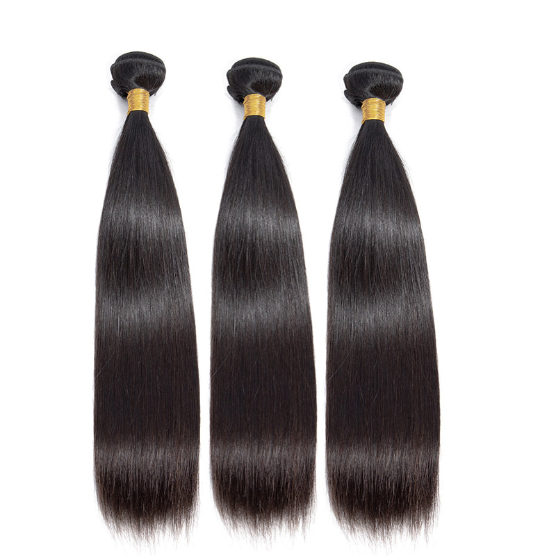 Straight Hair Bundles Deal 10A Virgin Human Hair
