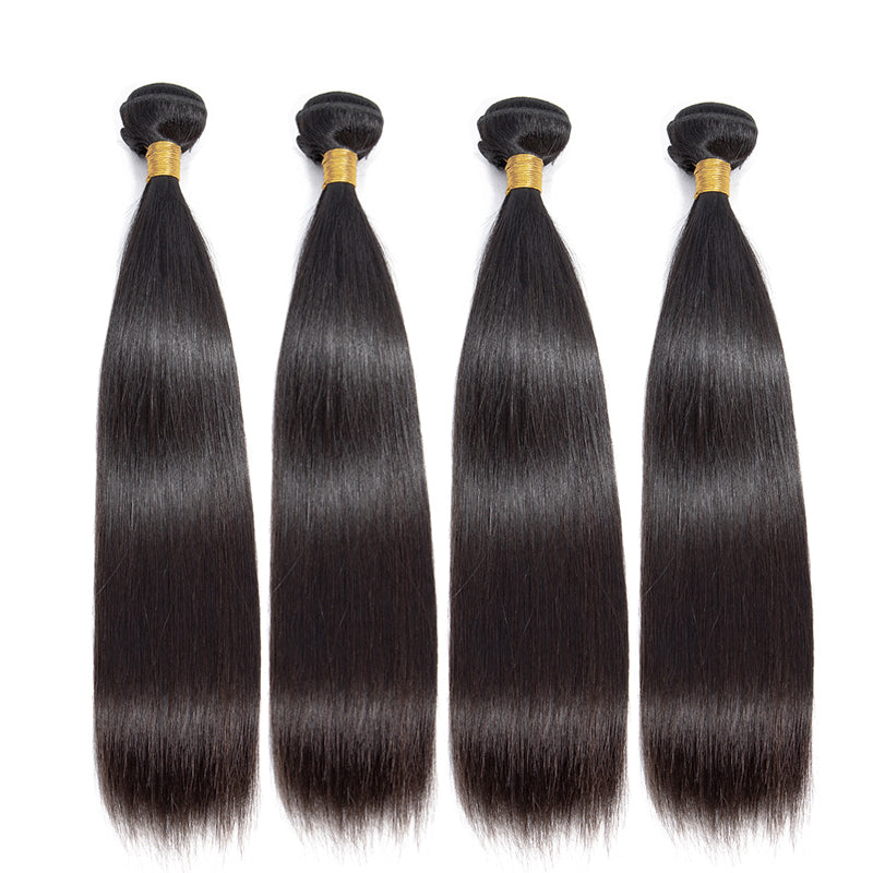 Straight Hair Bundles Deal 10A Virgin Human Hair