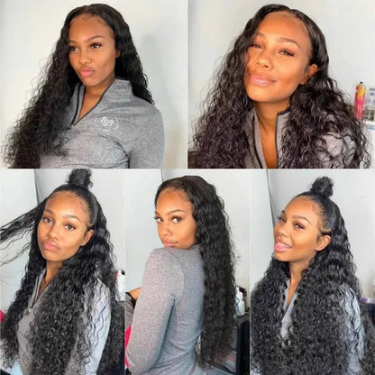 Water Wave 3 Bundles with 13X4 Lace Frontal 100% Human Hair Can Make Into Wig for you