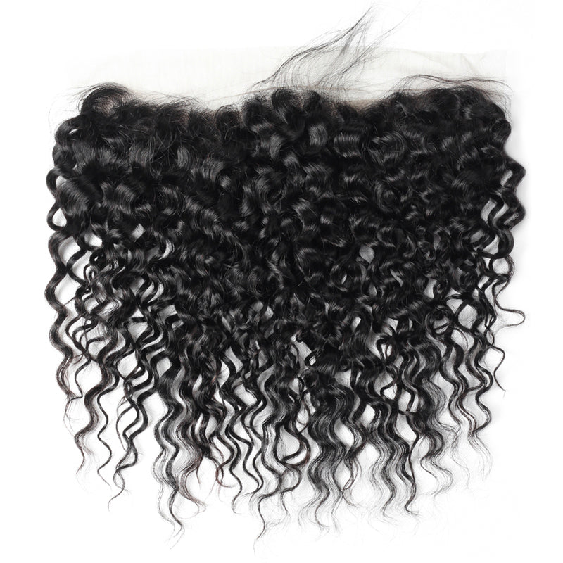 Water Wave 3 Bundles with 13X4 Lace Frontal 100% Human Hair Can Make Into Wig for you