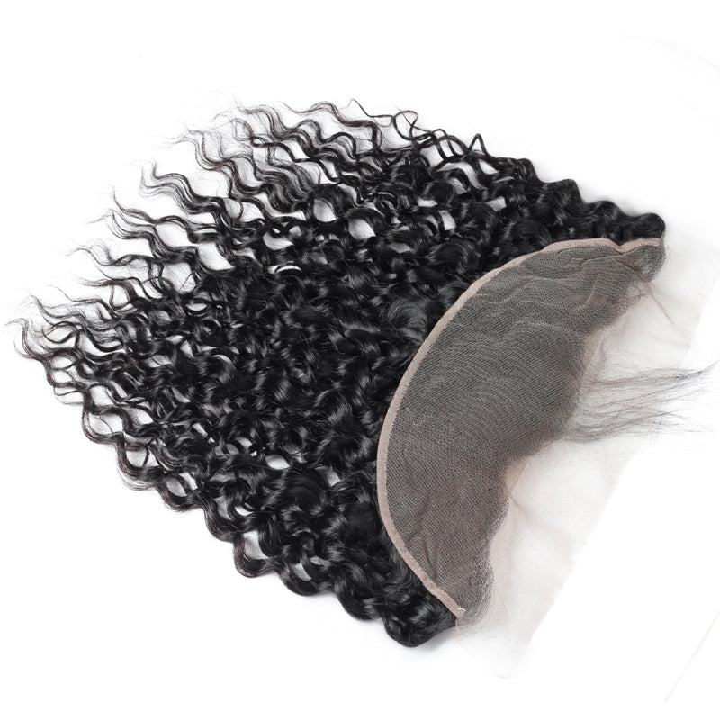 Water Wave 3 Bundles with 13X4 Lace Frontal 100% Human Hair Can Make Into Wig for you