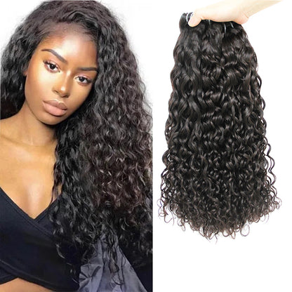 Water Wave Hair Bundles Deal 10A Virgin Human Hair